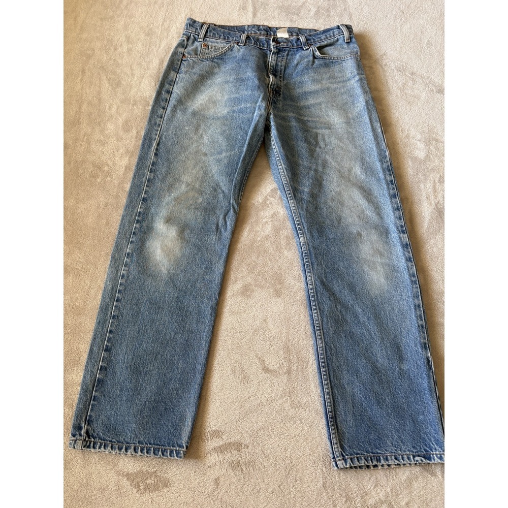 Vintage‎ Levis 505 Men's 36x30 Orange Tab Jeans Regular Straight - Picture 2 of 10